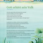 **Gott erhört sein Volk**  
2. Mose / Exodus 2-4

Ein Fluss mit Booten, Palmen und Pyramiden im Hintergrund, Pflanzen im Vordergrund.