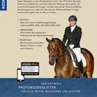 „Die Reitabzeichen“: Ein Buchcover mit Reiter auf Pferd. Texte zu Prüfungen, Inhalten und einer App. Kosmos-Logo links.