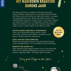 "MAGISCHEN KRÄUTERN DURCHS JAHR" Anleitung zur Kräuternutzung, Rituale für Balance, Rezepte. Illustriert mit Kräutern und Flaschen.