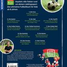 "Vom Fan zum Profi in elf Kapiteln: Alle Fakten rund um deinen Lieblingssport. Das ultimative Fußballbuch für Kids ab 8 Jahren." Illustration von spielenden Kindern mit einem "kicker Kids" Logo.
