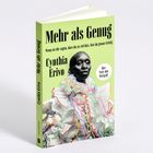 "Mehr als Genug" von Cynthia Erivo. Grünes Cover, eine schwarz-weiße Person mit bunten Konturen.