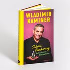 Text: "WLADIMIR KAMINER Schöne Bescherung Wladimir Kaminers Wintergeschichten WUNDERRAUM." Mann mit Miniaturbaum.