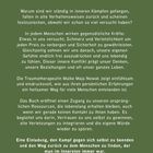 "Heilung beginnt dort, wo wir uns selbst begegnen." Text auf grünem Hintergrund. Illustration von Blättern am Rand.