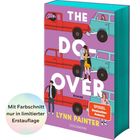 Buchtitel "The Do-Over". Illustration: Menschen und bunte Autos auf lila Hintergrund. Hinweis: „Mit Farbschnitt...“