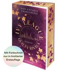 "Ivy League: Guilty Rivals" von Ann-Kathrin Falkenberg, umfasst eine lilafarbene Gestaltung mit goldenen Blättern.