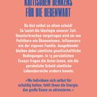 Ein Manifest kritischen Denkens, helloranger Hintergrund, blau-weiße Schrift, Zitat und Verlagswebsite unten.