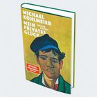 Buchcover: „Michael Köhlmeier - Mein Privates Glück“. Illustration: Ein Mann mit Mütze. "SPIEGEL Bestseller Autor" Sticker.