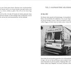 TEIL 2: HUMANITÄRE HELFERIN. Datum: 28. März 2022. Bild eines beschädigten Krankenwagens mit dem Wort "AMBULANCE".