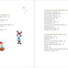 Inhalt mit Themen wie "Willkommen, lieber Julenisse", "Weihnachtsduft und Sternenglanz". Illustrationen von fröhlichen Wichteln.
