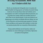 Ein Buchcover mit blauer Hintergrundfarbe und Texten über Kriegsreportage und Krisengebiete von Konstantin Flemig.