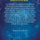 Oben steht: "DIESER URLAUB KÖNNTE DEIN LETZTER SEIN". Hintergrund: Blaue Wasseroberfläche. Unten gelbe Box, Blutfleck.