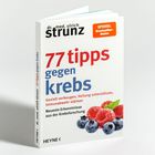 Text über Krebsprävention von Dr. Strunz. Tipps zu Zellschutz, Heilungsunterstützung und Lebensenergie. Logo "forever young".