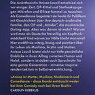 Titel: "Kopftuchmädchen Made in Germany". Beschreibung von Anissa Loucifs Leben, Comedy und kultureller Identität.