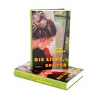 Der Text "Gisa Klönne, Die Liebe, später, Roman" auf einem Buchcover mit einer gemalten Frau mit hochgestecktem Haar.