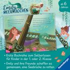 "Emily MEERMÄDCHEN. Ab 6 Jahren. Erste Buchreihe zum Selberlesen. Emily rettet eine Seebrücke. Illustration von Meerjungfrauen."