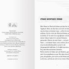"Etwas Wichtiges Vorab: Mein Name ist Sherlock Holmes und das hier ist mein Tagebuch...". Links: Copyright-Hinweise. Rechts: Einleitungstext.