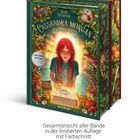 „Cassandra Morgan: Der goldene Schlüssel“ von Skye McKenna, Illustration mit Mädchen, Tieren und Buch. Limitierte Auflage.