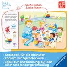 Es ist Zeit für Frühstück! Illustration mit Kindern am Tisch beim Essen. Verschiedene Lebensmittel, fröhliche Atmosphäre.