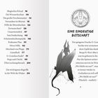 Links steht ein Inhaltsverzeichnis. Rechts ein Drache mit Titel "EINE EINDEUTIGE BOTSCHAFT". Text über Drachenverwunderung.