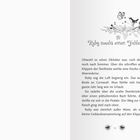 "Ruby macht einen Fehler. Obwohl es schon Oktober war, roch die Luft noch nach Sommer." Oben eine florale Illustration.