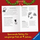 "Weihnachtliche Rekorde", "Spannende Fakten für neugierige Kids ab 9 Jahren", "Ravensburger". Weihnachtliches Design.