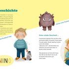 Teil 1: Die Geschichte. Schon wieder Bauchweh ... Das ist Nino. Mit seinem Kuschelesel Oskar. Und das ist das Bauchwehmonster. NINO.