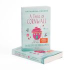 Text: "Katharina Herzog. A Taste of Cornwall. Ein Rezept für Herzklopfen. SPIEGEL Bestseller-Autorin." Illustration: Haus als Teekanne.