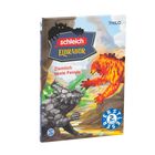 "Ziemlich beste Feinde". Zwei Kreaturen: eine feurige Figur und ein steinartiges Wesen kämpfen in einer Landschaft.