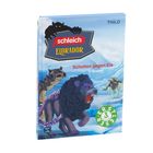 Thilo, Schatten gegen Eis, 3. Klasse. Ein Löwe mit schwarzer Mähne und furchterregende Kreaturen in eisiger Landschaft.