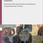 Text: "Mèhèza Kalibani. Verhört! Akustisches Erbe des deutschen Kolonialismus und postkolonialer Tinnitus. Franz Steiner Verlag." Unten befindet sich eine abstrakte Illustration, die mehrere Silhouetten und Nervennetze zeigt.