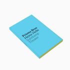 "Prisma Bros Heinz Helle Suhrkamp Theater" auf einem blauen Buchcover mit gelber Färbung am Rand.