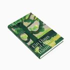 Text: „Ein Haus auf den Bäumen“, „Urs Faes“, „Novelle“, „Suhrkamp“.  
Cover mit abstrakter Baum-Illustration.