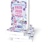 "Winterzauber in der kleinen Inselgalerie" von Christin-Marie Below. Romantische, winterliche Illustration mit Blumen und Meer.