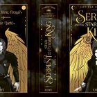 „Wirst du mich töten, Oraya?“ „Nicht heute Nacht.“ Zwei Figuren mit goldenen Flügeln, dunkle Kleidung.