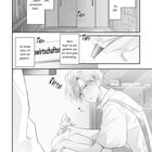 Eine Manga-Szene mit einer Person, die in einer Küche eine Torte dekoriert. Texte beschreiben einen betörenden Duft.