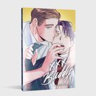 Illustration eines Büros. Texte: „Wir alle sind nichts als Spielfiguren auf einem Schachbrett.“ Gespräche über Webdesign und Vertrieb.