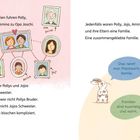 In den Ferien fuhren Polly, Jojo und Amina zu Opa Joschi. Das nennt man Patchworkfamilie. Familien sind kuschelig und warm.