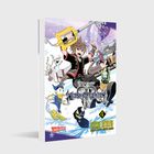 "Kingdom Hearts III, 4, Shiro Amano, Carlsen Manga." Figuren in Winterkleidung, mit einem großen gelben Schlüssel.

