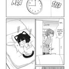 Uhr zeigt Mitternacht, Text "KLA TTER". Mädchen im Katzenkostüm schläft mit Plüschtier. Frau schaut müde in Raum.