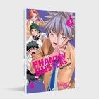 "PHANTOM BUSTERS", "3", "CARLSEN MANGA!" Ein Cover mit vier dynamischen Charakteren in Schuluniformen.