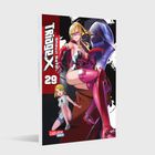 Text: "Trigun X", "Shouji Sato", "29", "Carlsen Manga". Illustration: Zwei Figuren, eine in Rüstung, andere casual gekleidet.