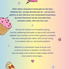 Ein Herz mit Pfeil, Sterne, Cupcake und Pizzastück auf pastellfarbenem Hintergrund. Text beschreibt Teenagerchaos.