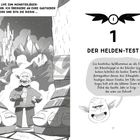 Text: "Das Spiel beginnt! Kit hat schon immer davon geträumt, ein berühmter Monsterjäger zu werden."

Beschreibung: Bunte Monster und mystische Kreaturen vor einem dunklen Hintergrund.