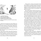 Ein Text erzählt von Kaye, die in einen Machtkampf zwischen Elfen gerät. Darunter zwei Schmetterlinge auf Dornenranken.