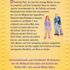 Beschreibung eines Romans über Felicitys Plan, College, ihre Schwester Rose und Alec von der Boyband Heartbreakers. Illustration von einem Mädchen und einem Jungen.