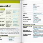 Seite 156: "Essen gehen", Schlüs­selsätze wie "Ein Tisch für zwei Personen, bitte", Grund­wort­schatz: Frühstück.