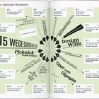 "Ihr Helsinki-Kompass", "15 Wege durch die Stadt", "Picknick in den Schären", Orte mit Seitenzahlen, zentrale Themen wie Design und Kultur.