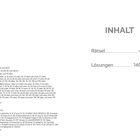 INHALT: Rätsel 4, Lösungen 140. Details zu Autoren und Illustrationen inklusive Seitenangaben.