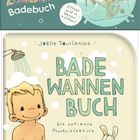 "Mein Zauber-Badebuch", "Effekt wird im Wasser sichtbar!", "BADEWANNEN BUCH", Illustration eines Kindes mit Plüschtier.