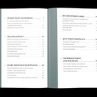 Linke Seite: "INHALT" und Kapitelüberschriften 1-3. Rechte Seite: Kapitelüberschriften 4-6, mit Seitenzahlen.